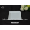 white square ceramic plate,ceramic plate for hotel,flat rim ceramic plate